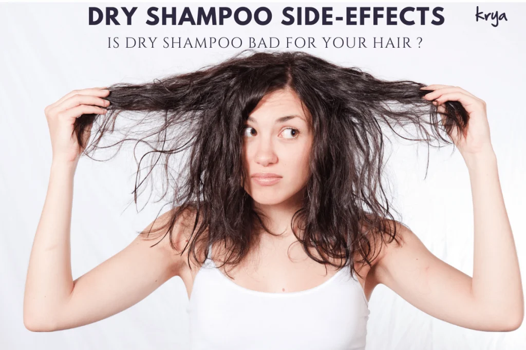 dry shampoo side effects -dandruff, dry hair, clogged hair follicles, damaged hair