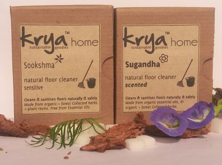 Krya floor cleaners: with the cleansing power of soapberries