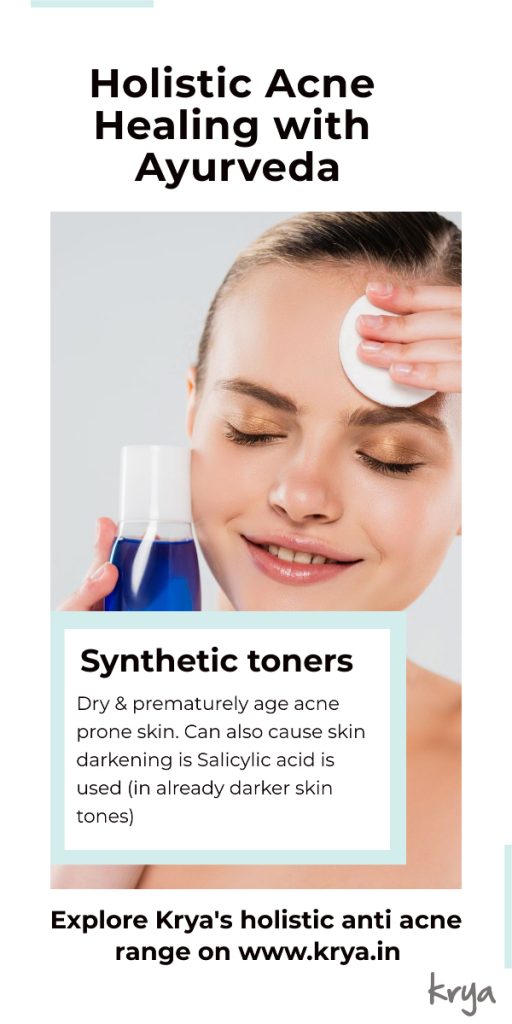 ayurvedic acne treatment plan - harsh toners & cleansers