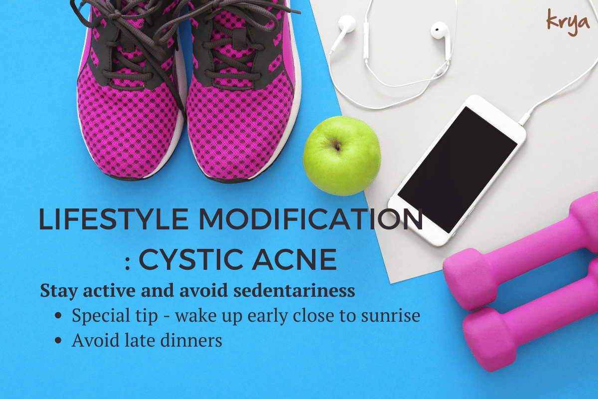 lifestyle modification in cystic acne