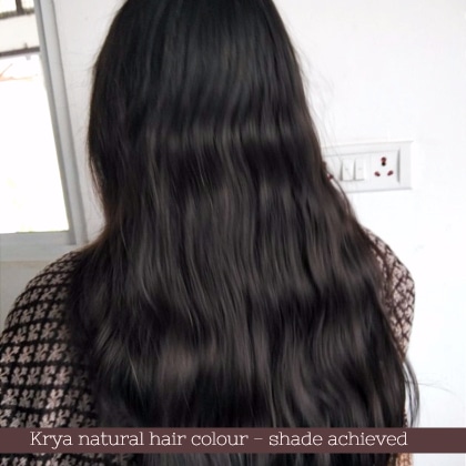 Develoment of natural colour shade using Krya hair colour