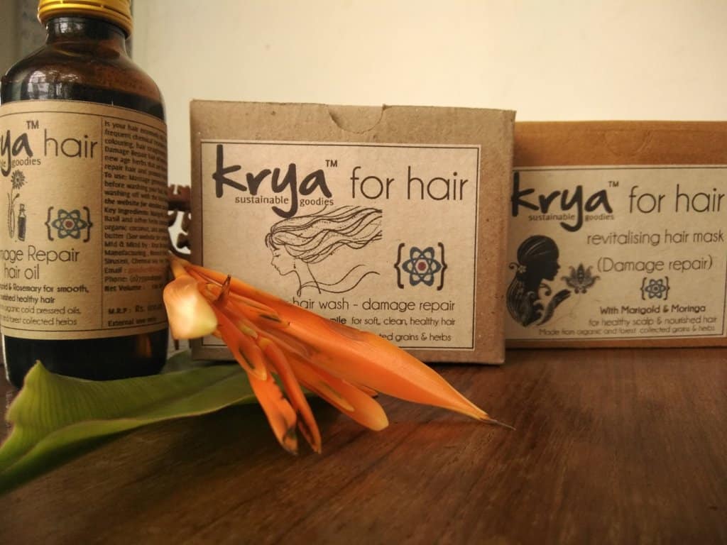 Krya damage repair hair system for chemically damaged hair