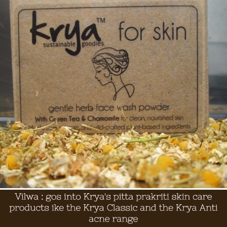 Benefits of bael - goes into Krya's pitta balancing skin products