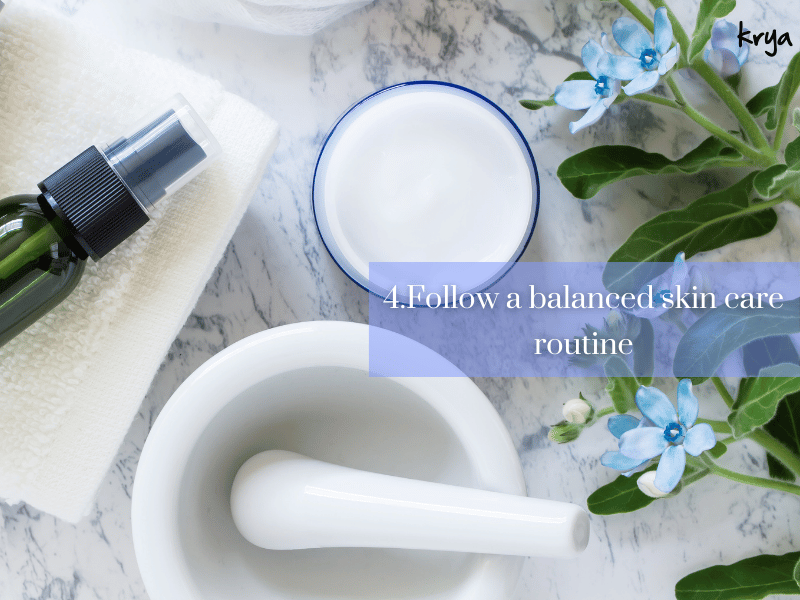unclog open pores by using balanced products