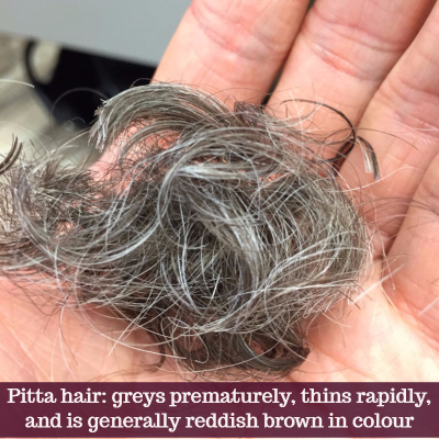 open pores: pitta hair is also typical