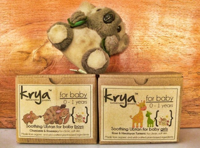 Krya baby ubtans better alternative to synthetic soaps