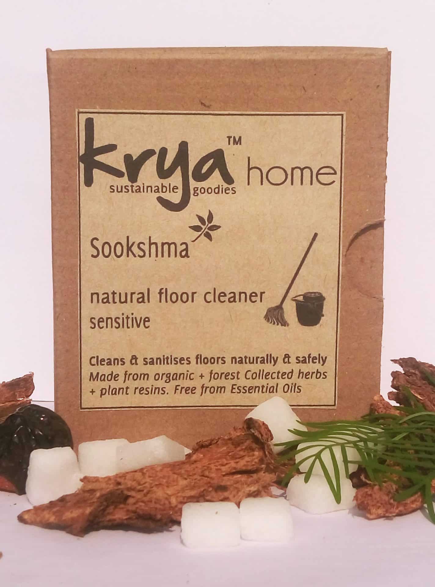 Krya Sookshma : completely natural fragrance free floor cleaner
