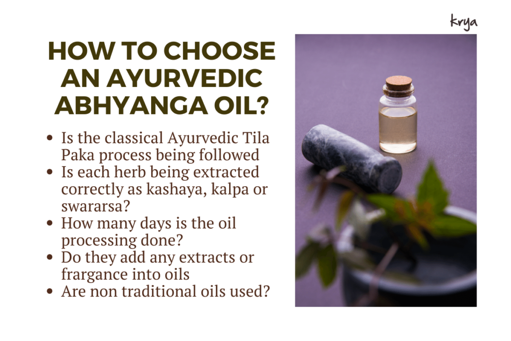 how to choose an abhyanga oil for pitta balance?