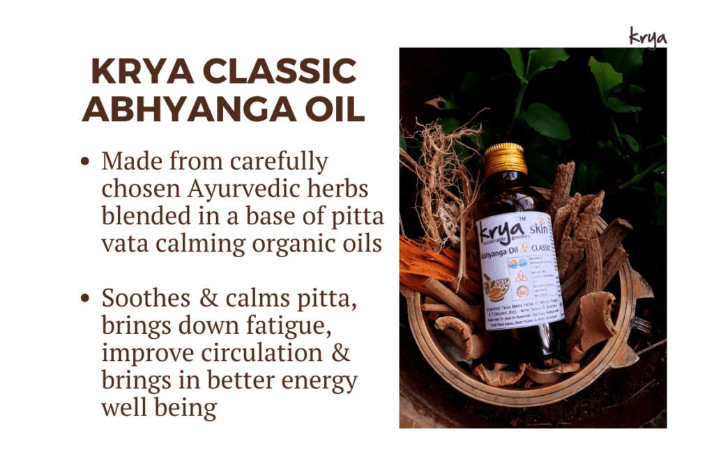 Krya Classic Abhyanga oil for Pitta