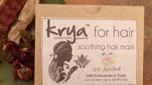 Krya Anti Dandruff hair mask to unclog and cleanse dandruff prone hair and cut down fungal growth