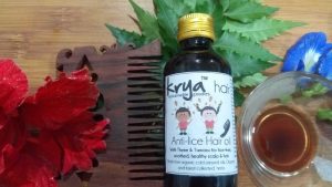 Krya Anti Lice hair oil is a purely natural ayurvedic formula that is non toxic and safe for children