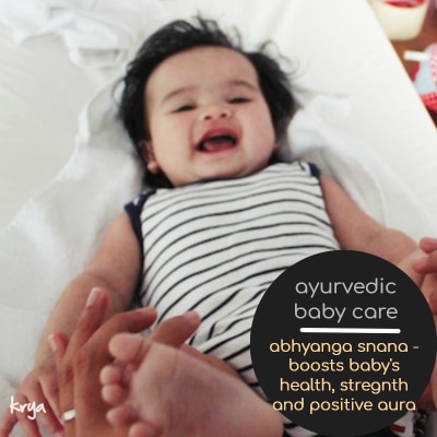 importance of abhyanga snana for babies