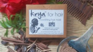 Krya Intense Hair mask detoxifies and nourishes scalp and stimulates healthy hair growth after a long illness