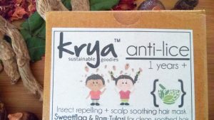Krya anti lice hair mask is designed to soothe the scalp and gently repel lice - purely natural, safe and non toxic