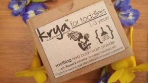 Krya toddler bodywash is formulated for daily bathing for senstive skin instead of a harsh soap