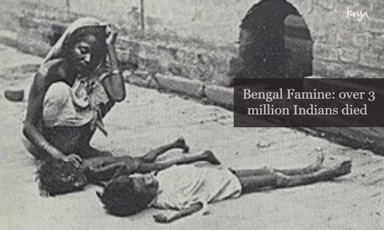 Bengal Famine: 3 million Indians death