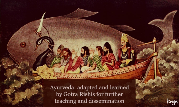 In the dissemination of Ayurevdic wisdom and science, Gotra Rishis also played an important role