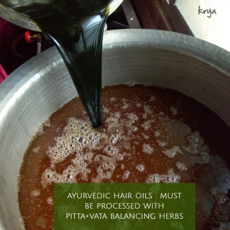 Ayurveda recommends using specific herbs for Shiro Abhyanga