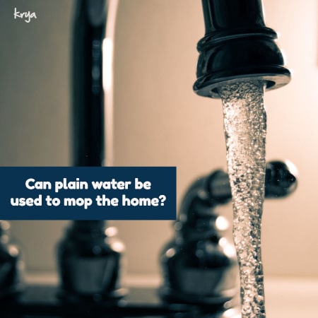 Cleaning the home naturally: can i use plain water to mop?