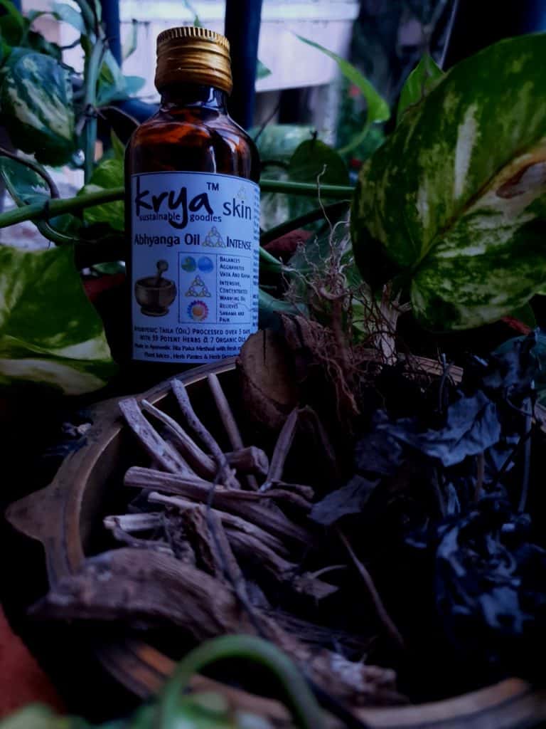 Krya Intense Abhyanga oil for vata balance