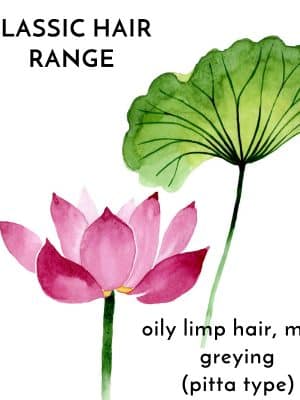 Oily limp hair with mild greying - haircare from krya