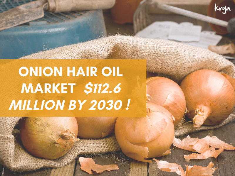 Onion hair oil market is said to touch 112 million dollars by 2030!
