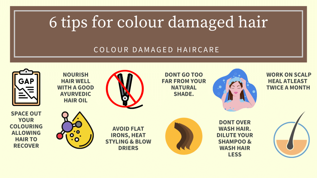 6 tips for hair colour damage