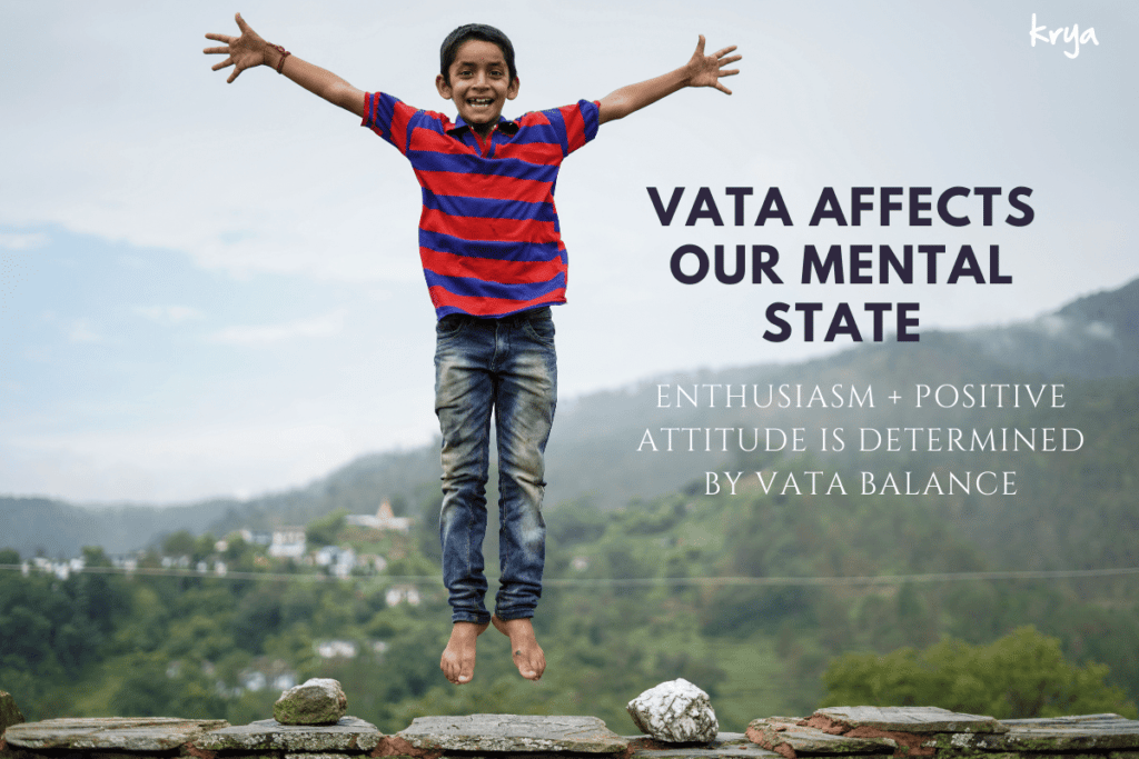 vata dosha affects our mental state