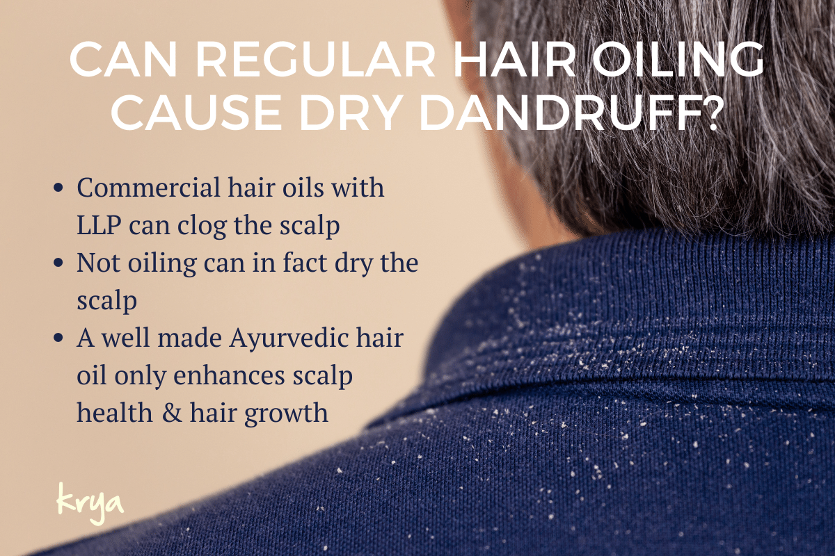 Can hair oiling cause dandruff?