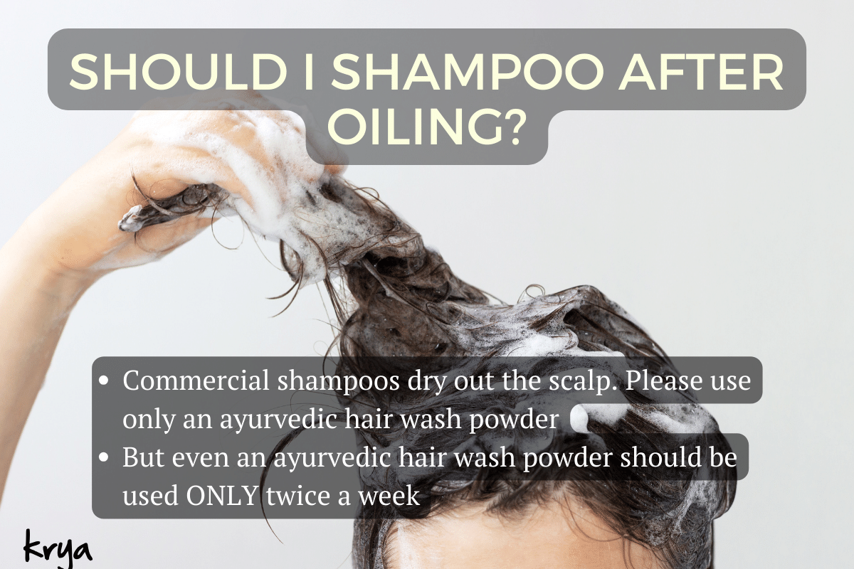 Should you shampoo after hair oil
