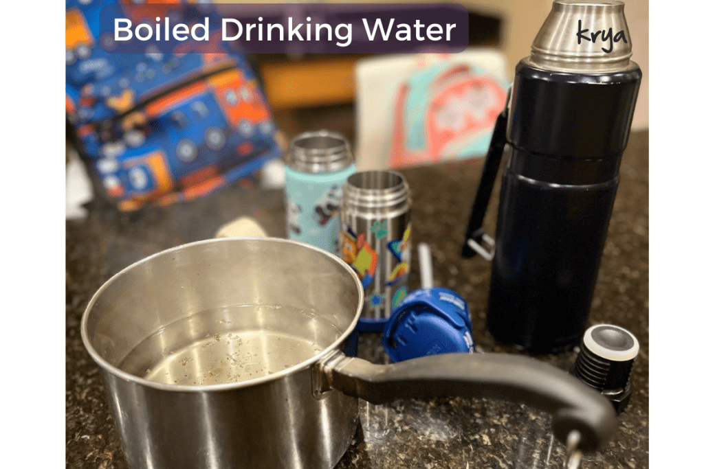 Ayurveda recommends boiled water for drinking