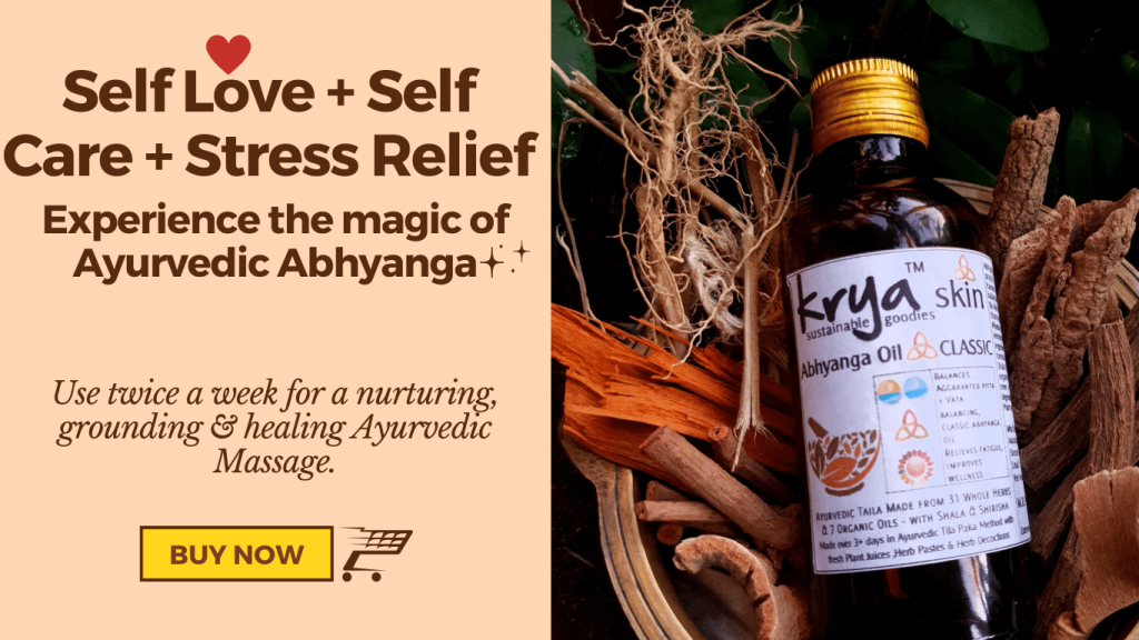 Classic abhyanga oil for pitta balance and stress relief