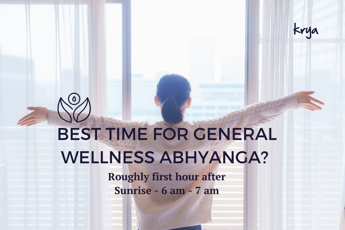Best abhyanga massage timing for general wellness and relaxation