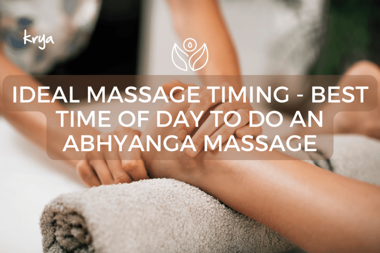 What is the ideal massage timing to do an Ayurvedic abhyanga?
